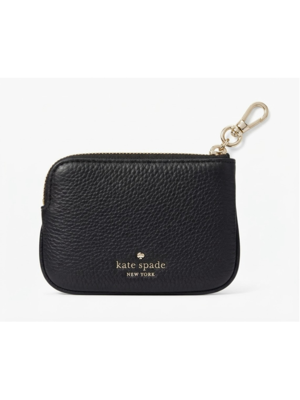 Kate Spade Rosie Pebbled Leather Black authentic Coin Purse-Black EUC